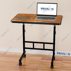 Multi-Purpose Laptop Table, Study Table| Heavy Duty Bed Table| Adjustable for Height, Portable for Office, Work Form Home | DIY Table, Easy to Asembl(Black Ajustable)