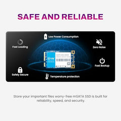 EVM 1TB mSATA Internal SSD | 3D NAND Storage | Up to 520MB/s Read 320MB/s Write | Laptop Ultrabook Upgrade | 5 Year Warranty (EVMMS/1TB)