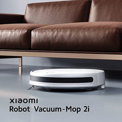 MI Xiaomi Robot Vacuum-Mop 2i, 2200 Pa Powerful Suction, 450 mL Large-Capacity Dustbin, Electronically-Controlled 270 mL Water Tank, Controls remotely via app, Alexa/GA Enabled, White