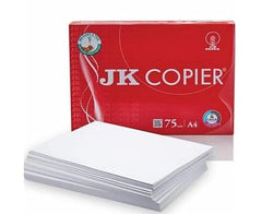 JK Copier Paper - A4, 500 Sheets, 75 GSM, Ream 3