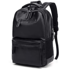 Treggo Premium 30L Anti-Theft Faux Leather Laptop Backpack for Men & Women, Water Resistant Large Travel Daypack, College School Office Casual Backpack with Laptop Compartment
