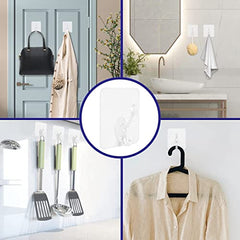 Shivstor 15 Pack Self Adhesive WallHook Heavy DutyHook for Hanging Without Drilling Transparent Nail Free StickyHook Strong Wall Hanger Set of 15 FlowerHook for Kitchen Bathroom Home Storage