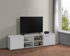 DeckUp Soneva Engineered Wood TV Unit (Wotan Oak & White, Matte Finish)