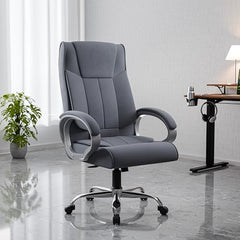 Green Soul Kiev Orthopedic Boss Chair | Leatherette Office Chair | Ergonomic Executive Chair with Spacious Cushioned Seat | Heavy Duty Metal Base | Rocking Function (Black)