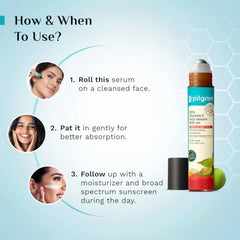 Pilgrim 10% Vitamin C Face Serum for Glowing Skin with Niacinamide - 10ml | 5% Niacinamide & Glutathione, Brightening, Fades Dark Spots & Evens, Dullness, Sensitive Skin Safe, Oil Free, All Skin Types