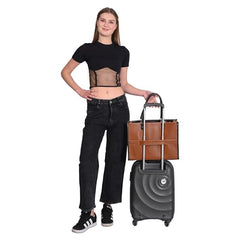 Womanix Laptop Tote Bag,14 inch Laptop Bag, Shoulder Bags With Back Trolley Strap, Casual Briefcase, Handbag for Travel, Office, College,Work