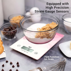 Ant Esports AEKS200 Kitchen Weighing Machine with Bowl, Weighing Scale for Fitness, Shop,Home Baking/Cooking with Large LCD Display,Tare Function,Over Load Indicator,Weigh Upto 5Kgs,30 Months Warranty