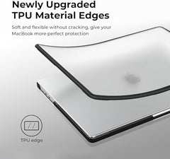 Meyaar Compatible with MacBook Neo Case 13 Inch A3404 with A18 Pro Chip 2026, Transparent Hard Shell Plastic Snap-On Protective Cover (Crystal Clear, for MacBook Neo 13” (A3404))
