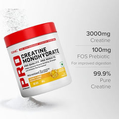 GNC Creatine Monohydrate PRO Performance Powder | 3g, Micronized | 100g | UK's Informed Choice Certified, Unflavoured