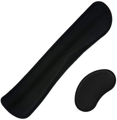 SYGA Keyboard Wrist Rest Pad Leather Mouse Keyboard Wrist Rest Support Pad Set with Comfortable Memory Foam Padding Non-Slip Rubber Base and Ergonomic Design for PC Computer Laptop