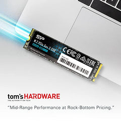 Silicon Power 256GB SSD 3D NAND A55 SLC Cache Performance Boost SATA III 2.5" Internal Solid State Drive SU256GBSS3A55S25AH