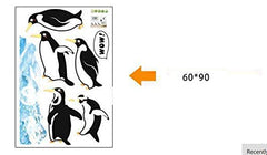 SYGA PVC Vinyl Wall Stickers for Kids Room Self Adhesive Stickers, Penguins