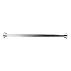 STANSY Adjustable Telescopic Curtain Rod, Stainless Steel, 125 to 220 cm, Heavy-Duty Tension Rod for Window, Door & Bathroom, Rust-Resistant, Multipurpose Expandable Rod