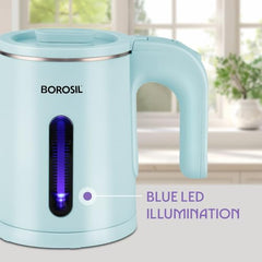 Borosil 800 ml Eva Cool Touch Stainless Steel Electric Kettle
