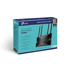 TP-Link Archer AX23 AX1800 Dual-Band Wi-Fi 6 Router (1800 Mbps Speed Gigabit Wireless | Beamforming OFDMA | Next-Gen Platform Dual-Core CPU | One Mesh Easy Setup) Black