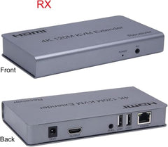 XIKKART 60M HDMI Extender Repeater Transmitter/Sender + Receiver Over Cat5 / Cat6 Upto 60 Meters (60M Extender Over Single CAT5/6 Cable) Supports 3D & Full HD1080p for TV Projector, HDTV, DVR