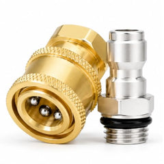 JPT Heavy Duty Pressure Washer Coupler | 1/4-Inch Quick Connect Fitting | Solid Brass Build | Quick Coupler Female Socket