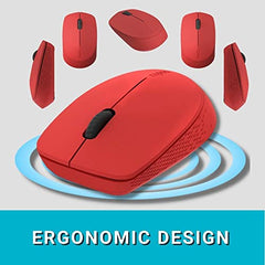 Rapoo M100 Multi Device Bluetooth 4.0, 5.0 & Wireless 2.4GHz Mouse, Blue