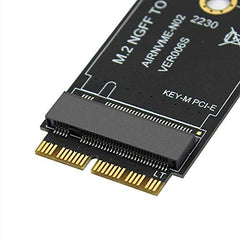 Tobo M.2 NVME SSD Convert Adapter Card Compatible with MacBook Air Pro Retina (Year 2013-2017), NVME/AHCI SSD Upgraded Kit for A1465 A1466 A1398 A1502(Not Fit Early 2013 MacBook Pro) TD-406HS