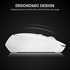 Portronics Toad 23 Wireless Optical Mouse with 2.4GHz, USB Nano Dongle, Optical Orientation, Click Wheel, Adjustable DPI(Pink)