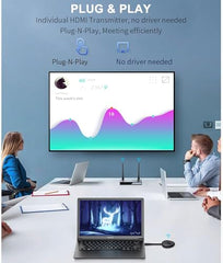Tobo Wireless HDMI Transmitter and Receiver 100M/328FT: Portable Plug and Play 5G 1080P@60Hz HDMI Extender Kit for Streaming Video and Audio to Monitor for Laptop PC TV Box Projector TD-1451WA