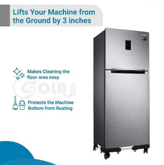 GOLAJI Adjustable Refrigerator Stand, Washing Machine Stand, 140 kg Fridge Stand