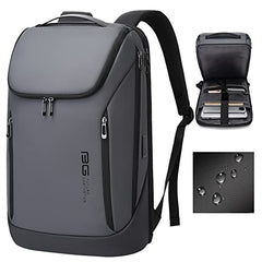 Red Lemon BANGE Captain Business Smart Backpack Water-Resistant fit 15.6 Inch Laptop Backpack with USB Charging Port,Travel Durable Backpack for Men and Women (Black)