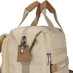 uppercase Dune Alphatech Padded 15.6" Laptop & iPad Compartment Professional Backpack for Men & Women - Tote & Backpack Carry, Waterproof Work Business Backpack for College Work Daily -Beige