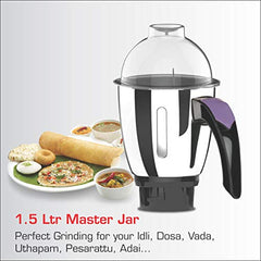 Vidiem EVA Royal 750W Mixer Grinder with 3 Jars | 750W mixer Grinder | 2 Years Product Warranty & 5 Years Motor Warranty | Red & Black