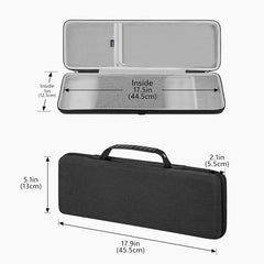 Geekria 65% Keyboard and Mouse Combo Hard Shell Case, Compatible with Keychron K6 HE/Q2 Max/V2, RK Royal KLUDGE R65/Galaxy68, Travel Carrying Bag for 68-Key Computer Keyboard (Dark Gray)