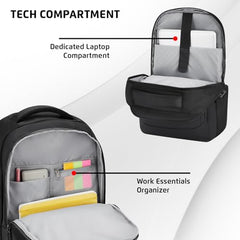 Safari Nex 26L Laptop Backpack Bag for Men and Women, Ideal for Office Use/School/College, 2 Compartment, Rain Cover, Antitheft Pocket, USB Port, Trolley Sleeve & Organizer, Olive