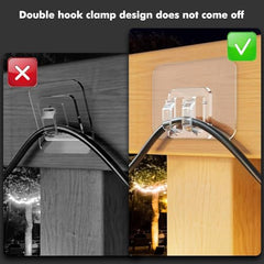 Shivstor 15 Pack Self Adhesive WallHook Heavy DutyHook for Hanging Without Drilling Transparent Nail Free StickyHook Strong Wall Hanger Set of 15 FlowerHook for Kitchen Bathroom Home Storage