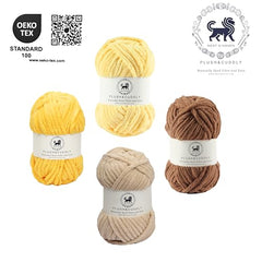 NESTNHAVEN , Plush & Cuddly Sets 2.0 , Chenille Yarn Supersoft Hand Knitting Wool Ball, set of 4 , 400 grams (1 Ball/100 Gram Each) Suitable for Craft, Babywear, Toys , Baby Blankets , 5 Bulky, Shades - NNHS 2.0 (Set 26 baby Pink , lilac , hot pink…