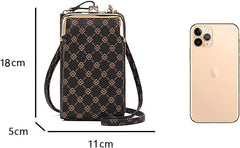 MOMISY Mobile Bag Cellphone Sling Bag Card Holder Wallet Handbag Crossbody multi-function Shoulder Bag for Girls & Women-Diamond (Off White)