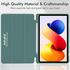 Robustrion Cover for Redmi Pad 2 Pro 12.1 inch Cover Case with Pencil Holder, Trifold Cover Case for Redmi Pad 2 Pro 5G Tablet Cover [Auto Sleep Wake Support] - Black