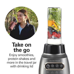 Hamilton Beach Portable Blender with Sipper Lid and Blade Guard