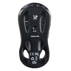 Arctic Fox Alien-X Gaming Wireless Mouse, Tri-Mode (2.4G/Bluetooth/Wired), 4800 DPI, 1000Hz Ergonomic Hollow RGB Rechargeable Type-C for Mac/Laptop/iPad/Office (Star White)