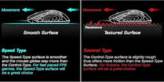 Storite 5 Pack 220x180x2mm Speed Type Gaming Mousepad, Black