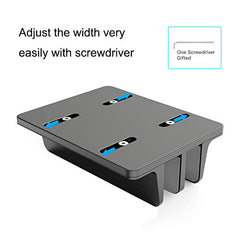 Techzere Adjustable Aluminium Vertical Laptop Stand, Black