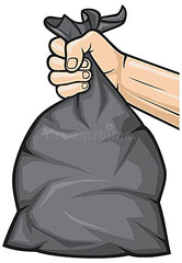Clean India - Plastic Garbage Bags|6 Packs Of 30 Pcs | 19X21 Medium Disposable Garbage Trash Waste Dustbin Bags Of 54Cm X 48Cm (Ci19210008) - 180 Count