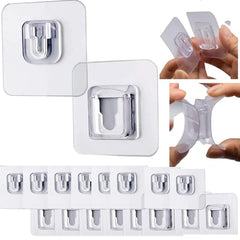 JIALTO Adhesive Hooks, Heavy Duty 5 kg Wall Hooks, Nail-Free Reusable Stainless Steel Sticky Hangers for Multipurpose Kitchen, Bathroom & Home (10 Pcs)