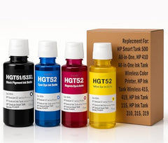 CANOFF GT53Xl for HP Black Pigment Refill Ink Compatible for HP Ink Tank 115, 310, 315, 319, 410, 415, 416, 419, 455, 500, 515, 530, 615, GT 5810, GT 5811, GT 5820 (GT53XL Black 5, 135ml)