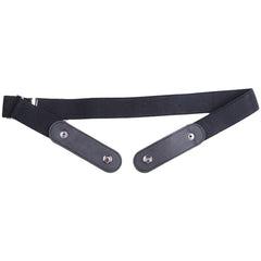 SYGA Jeans Belt Elastic Women's Punch-Free Decoration buckle Style Lazy Belt