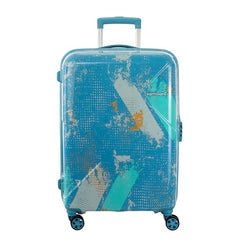 Kamiliant by American Tourister ATHER | Printed Trolley Bag Set of 3 (55+68+79 cms) for Travel|Hard Case Polypropylene (PP) Suitcase|360° 8-Wheel Spinner Luggage Trolley|Combination Lock | Black