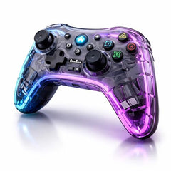 PunnkFunnk Gaming Controller Lite Wireless Bluetooth Gamepad for Android, iOS, PC & Smart TV with Turbo Function, Ergonomic Grip, Rechargeable Battery (X1 Pro Wired)