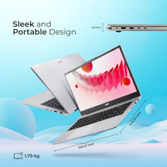 acer Aspire, AMD Ryzen 7-7730U, 16GB RAM, 512GB SSD, Full HD 15.6"/39.62cm, Windows 11 Home, Pure Silver, 1.79KG, AS15-42, WiFi 6, AMD Graphics, Backlit Keyboard, 55Wh Battery Laptop