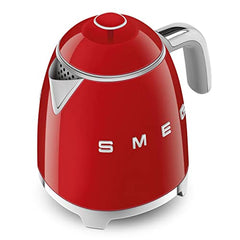 Smeg 0.8L Electric Kettle 1400W, Original Italian Brand, Patented Smeg Red Color, Highest Food Grade Stainless Steel Full Body, Soft Lid Opening System, Luxury 50's Style KLF05RDEU