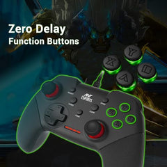 Ant Esports GP115 Wired Gamepad for PC,Laptop,PS3,Android TV &Media Box|USB Gaming Controller with Turbo Function|XInput DInput Support|Dual Analog Sticks|Plug & Play|Steam Compatible|Gamepad-Black