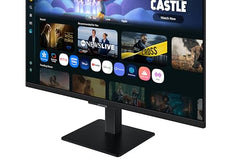Samsung 27" M5 Smart Monitor with Smart TV Experience (Smartchoice) |FHD 1920 x 1080| Screen Mirroring | IPS Pane l TV Plus| Speakers | Adaptive Sound | Wi-Fi | HDMI |Bluetooth| LS27FM500EWXXL | Black