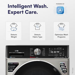 IFB 11 Kg 5 Star, Ai DOS, OXYJET, 9 Swirl Wash, Steam Refresh, Eco Inverter, WiFi, DeepClean® Fully Automatic Front Load Washing Machine(EXECUTIVE PLUS OXN 1114, 2X Power Steam®,Inbuilt Heater,Silver)